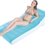 Vidaxl Materac dmuchany z poduszką 66×200 cm różowy