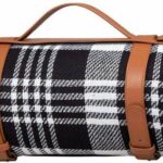 Springos Koc Piknikowy 200X200Cm Na Plaże Z Czerwonymi Pasami