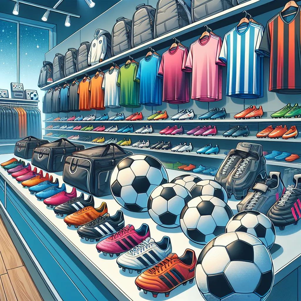 Znajdź kompletny zestaw sprzętu do piłki nożnej w jednym miejscu: piłki, buty, rękawice, bluzy i torby sportowe