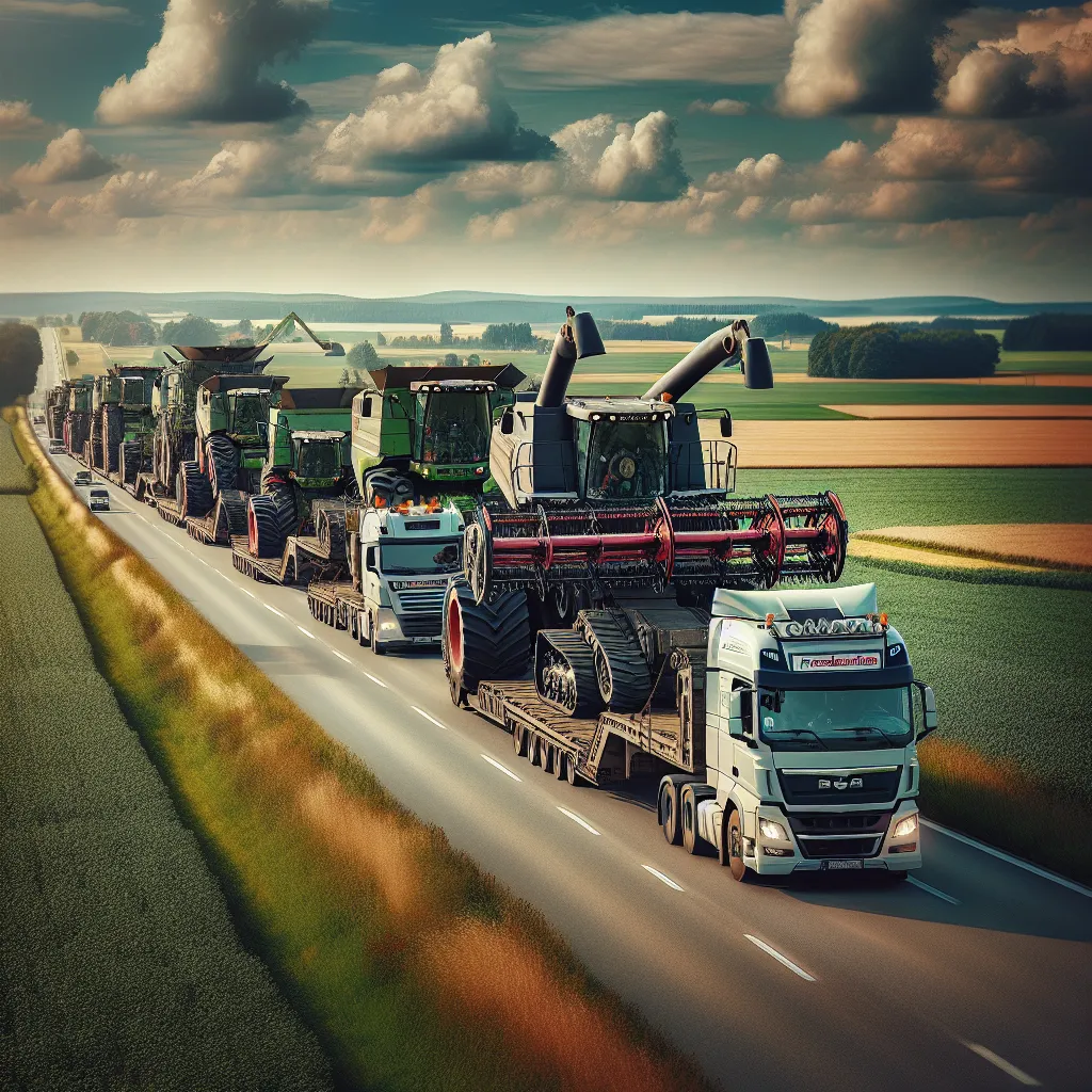 Transport maszyn rolniczych – profesjonalne relokacje z Niemiec do Polski